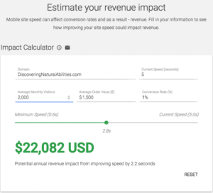 Mobile Business Loss Calculator due to page load speed